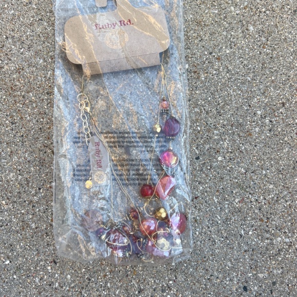 Ruby Rd. Ruby Road Necklace - Women | Color: Ruby/Gold - Picture 3 of 4